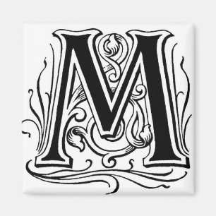Letter ‘M’ in Black - Magnet