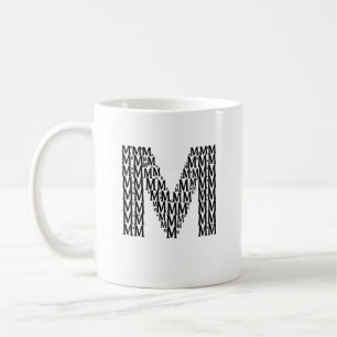 Letter M Initial Coffee Mug – Minimal Modern Style