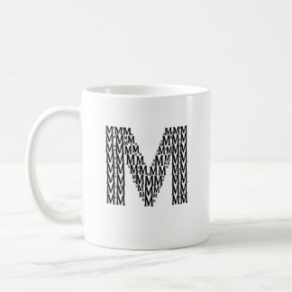 Letter M Initial Coffee Mug – Minimal Modern Style