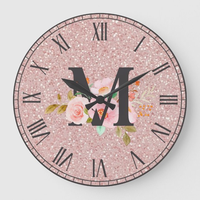 Letter M Large Clock (Front)