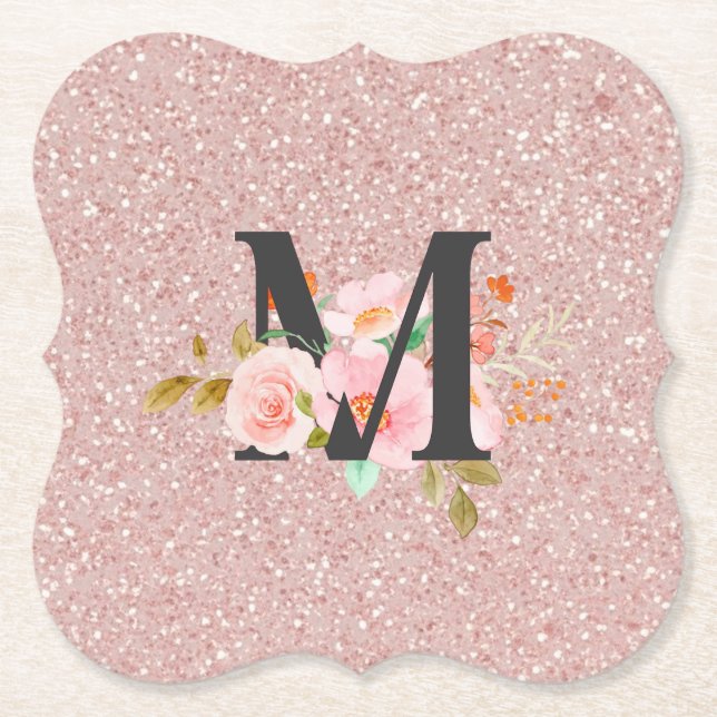 Letter M Paper Coaster (Front)