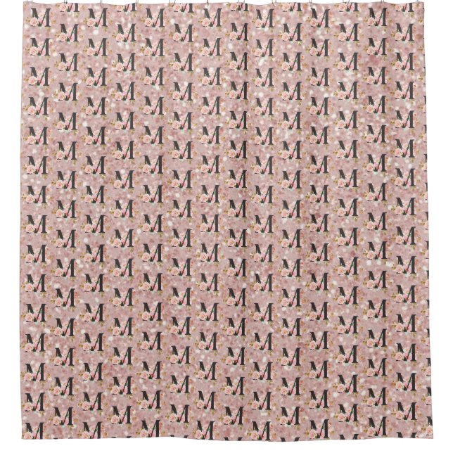 Letter M Shower Curtain (Front)