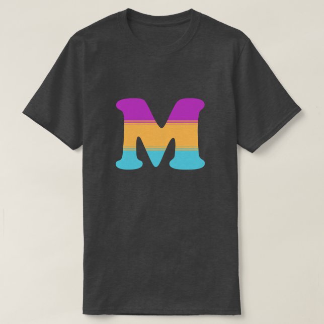 Letter M Sunrise T-Shirt (Design Front)