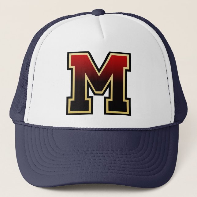 Letter "M" Trucker Hat (Front)