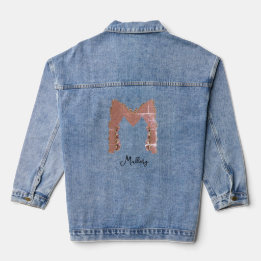 Letter M with Insignia Monogram Denim Jacket