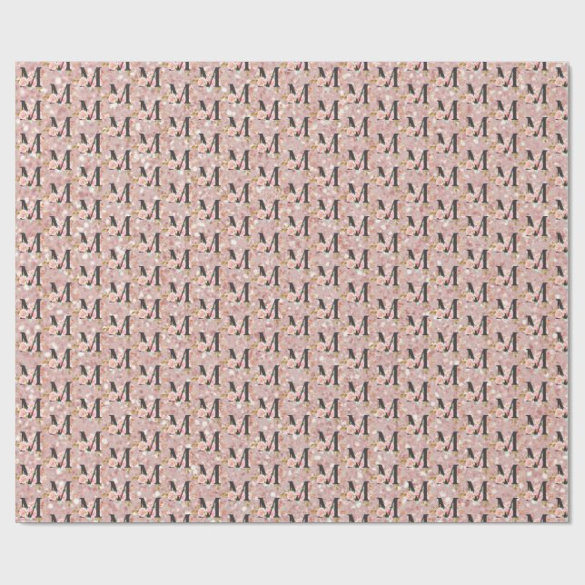 Letter M Wrapping Paper (Flat)