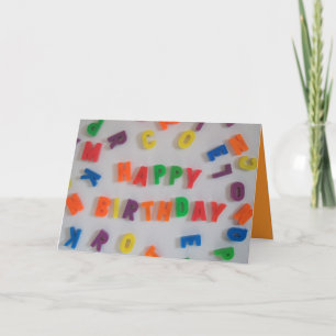 Letter Magnets Birthday Card