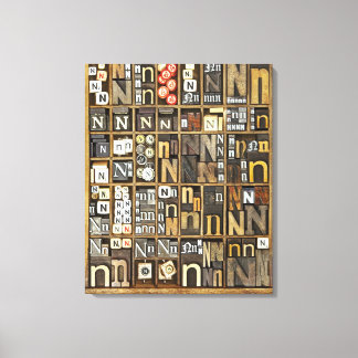 Letter N Canvas Print