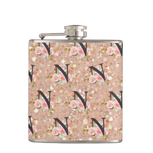 Letter N Hip Flask