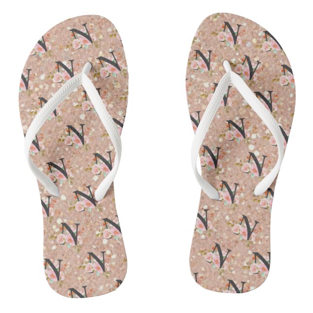 Letter N Jandals (Footbed)