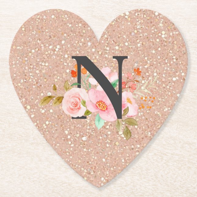 Letter N Paper Coaster (Front)