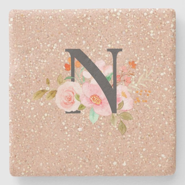 Letter N Stone Coaster (Front)