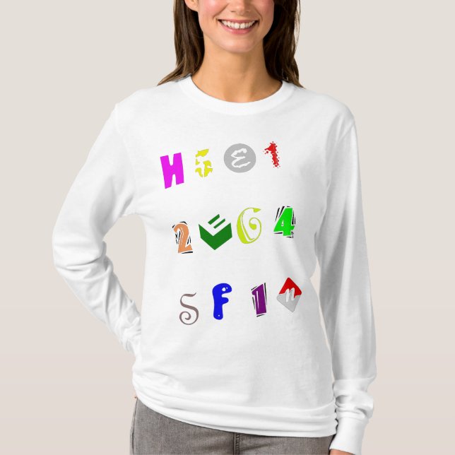 Letter & Number T-Shirt (Front)