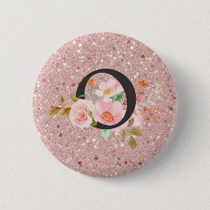 Letter O 6 Cm Round Badge