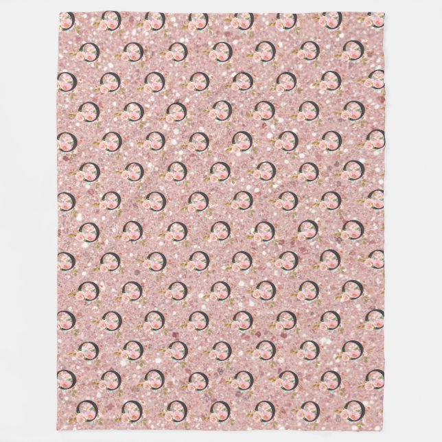 Letter O Fleece Blanket (Front)