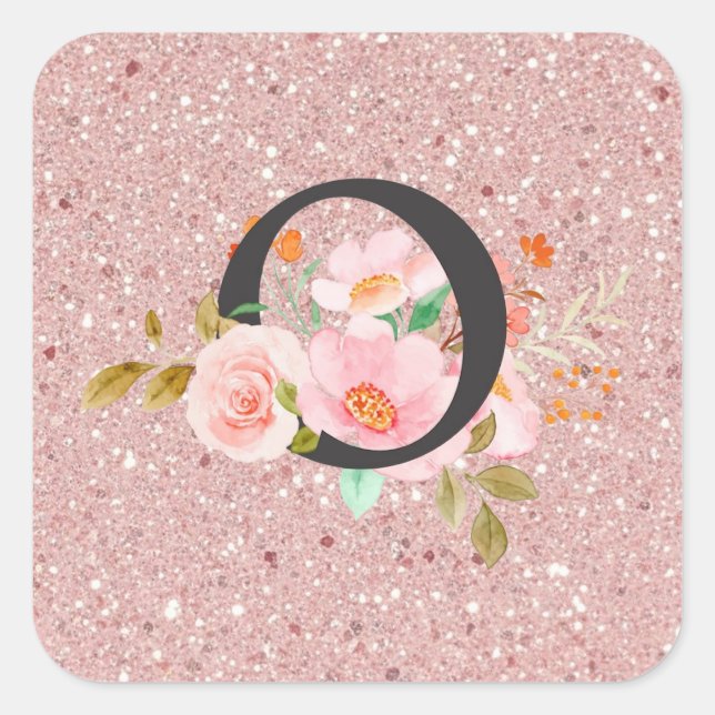 Letter O Square Sticker (Front)