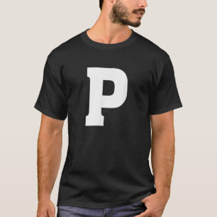 Letter P Alphabet Capital Letter T-Shirt