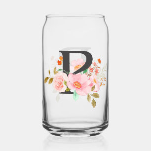 Letter P Can Glass