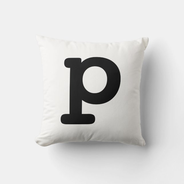 Letter P Cushion (Front)