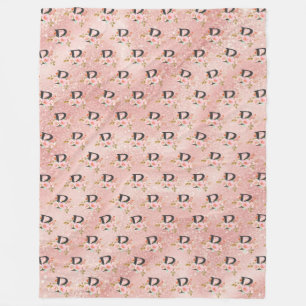 Letter P Fleece Blanket