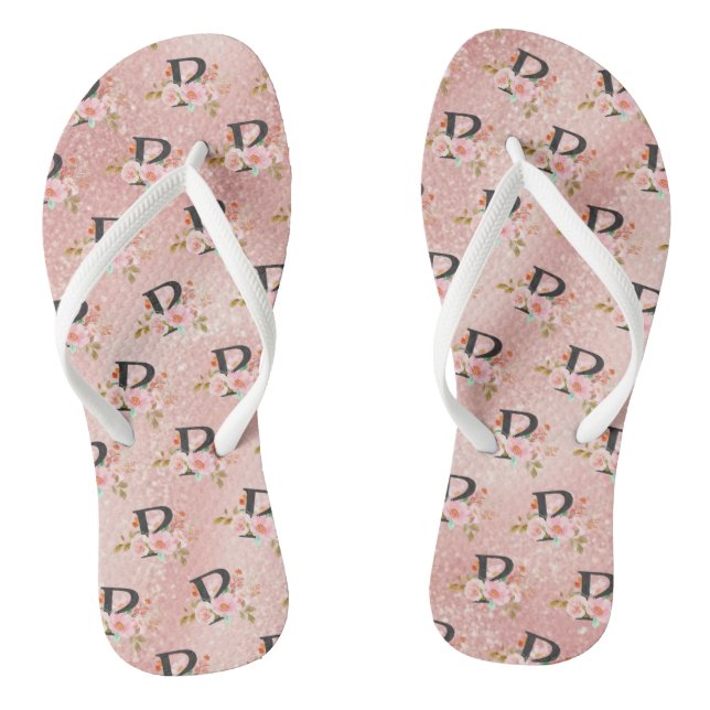 Letter P Jandals (Footbed)