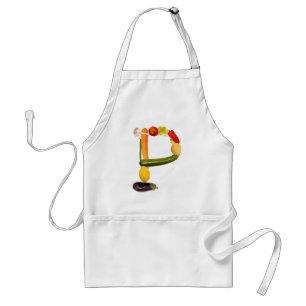 letter "P" of fruits and vegetables Standard Apron