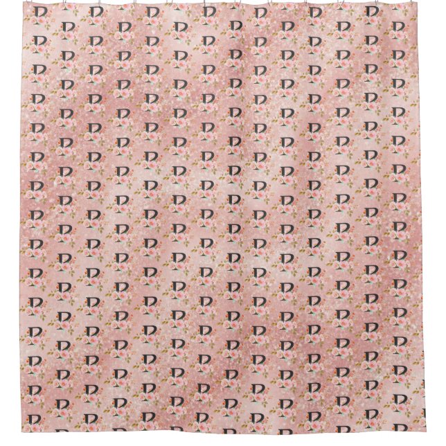 Letter P Shower Curtain (Front)