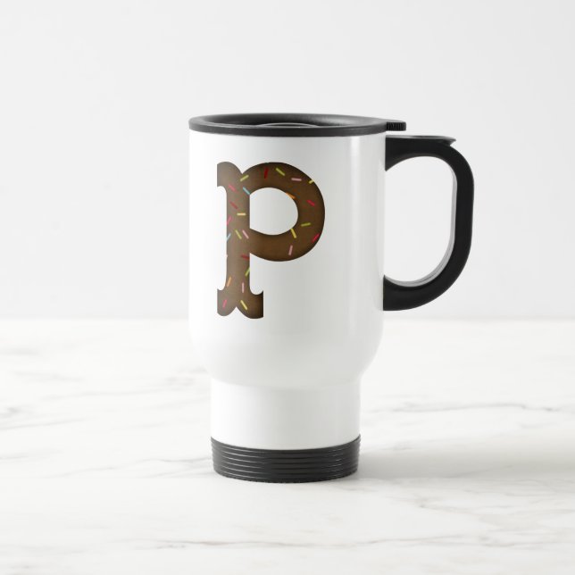 letter P Travel Mug (Right)