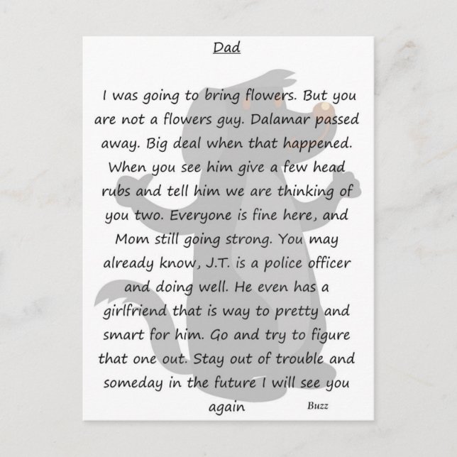 Letter Postcard (Front)