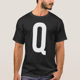 LETTER Q ALPHABET MONOGRAM INITIAL T-Shirt
