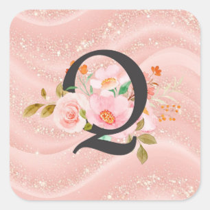 Letter Q Square Sticker
