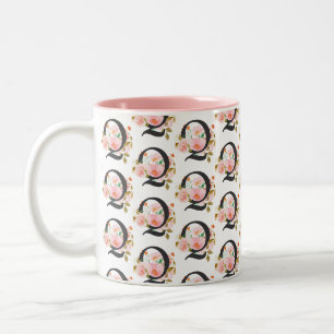 Letter Q Two-Tone Coffee Mug