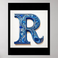 Letter R -2- Sticker