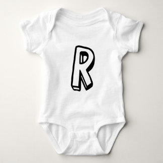 Letter R Baby Bodysuit