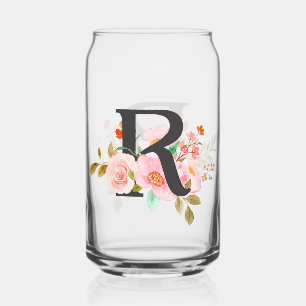 Letter R Can Glass