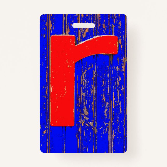 Letter r ID badge (Front)