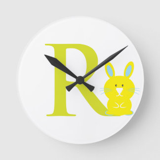 Letter R Initial Clock