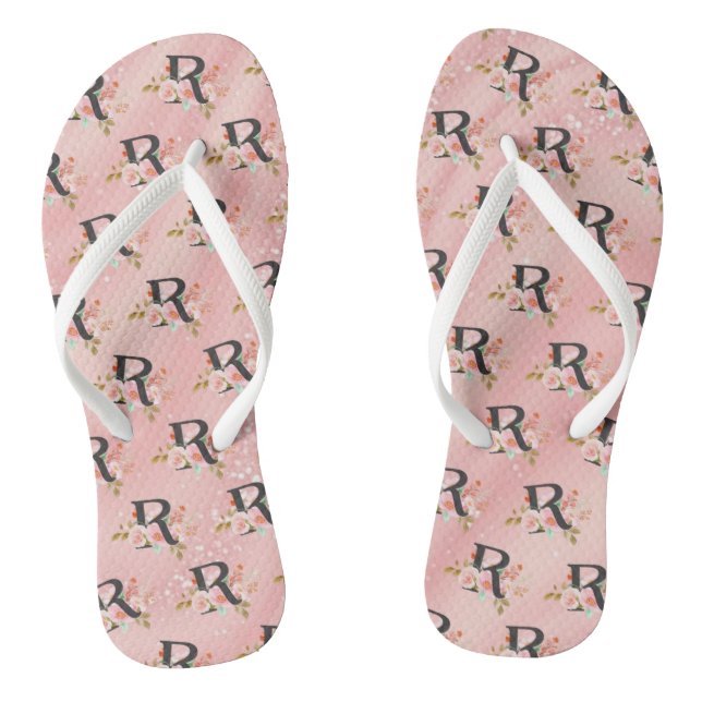 Letter R Jandals (Footbed)
