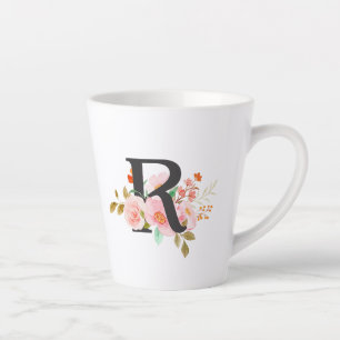 Letter R Latte Mug