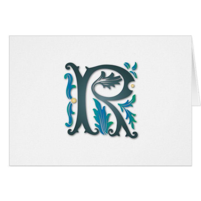 Letter R Monogram (Front Horizontal)