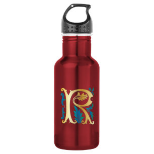 Letter R Monogram Fleur de lis 532 Ml Water Bottle