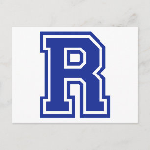 Letter R Postcard