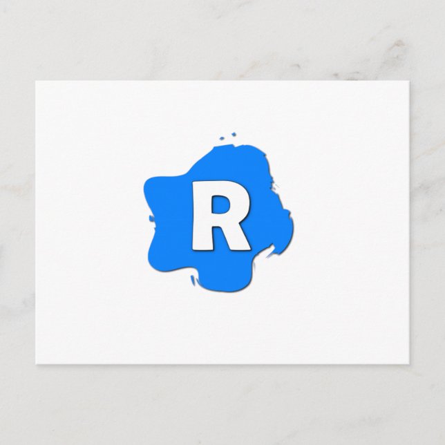 Letter R Postcard (Front)