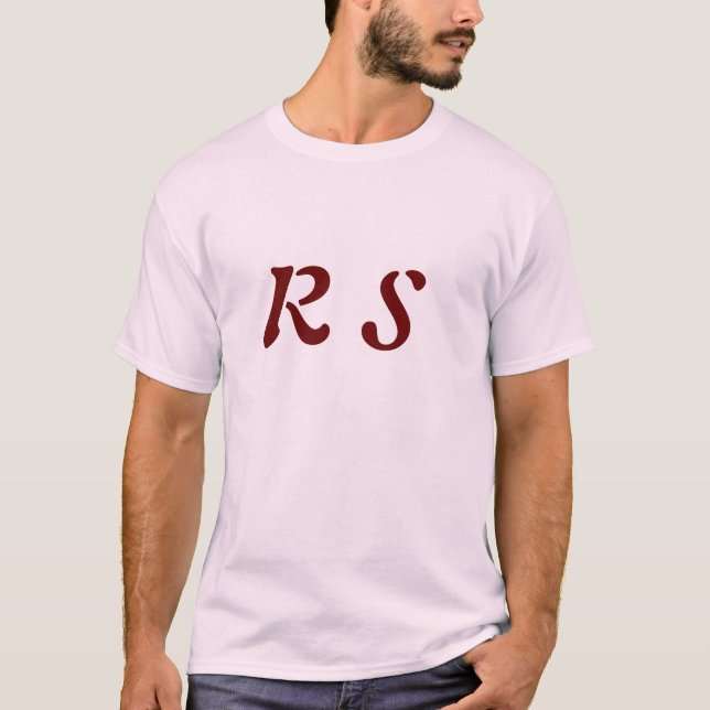 LETTER R S TSHIRT FOR COUPLES  (Front)