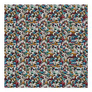 LETTER R STEREOGRAM 20"x20", Semi-Gloss, No Frame Poster