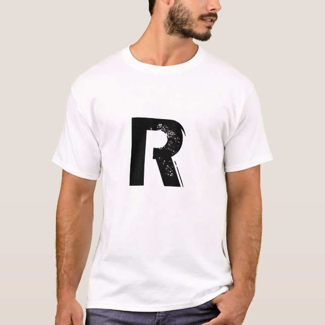 letter R tee shirt (Front)