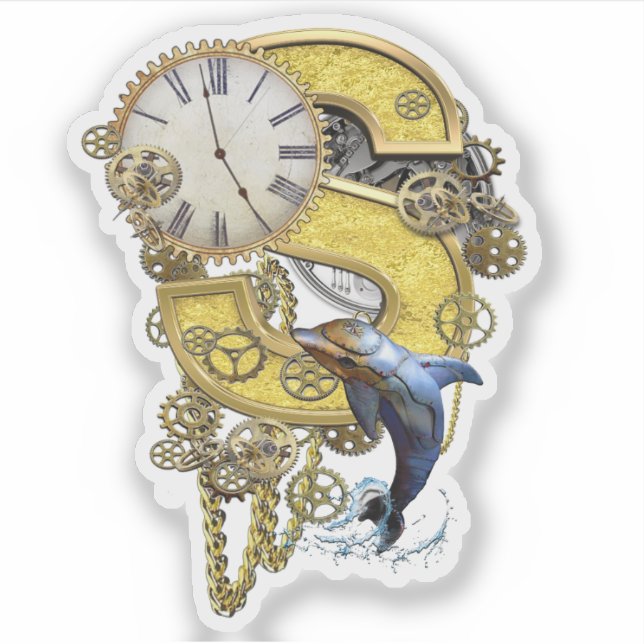 Letter S Birthday customisation Sticker (Front)