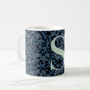 Letter S blue and green liberty Coffee Mug