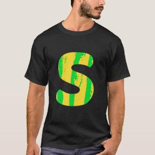 Letter S Christmas Thanksgiving Matching Halloween T-Shirt