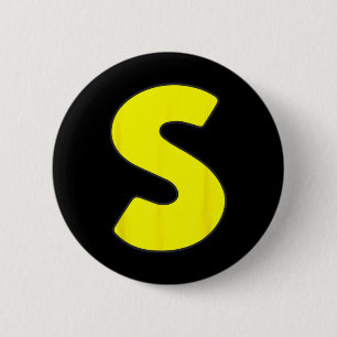 Letter S Funny Chipmunk Group Matching Halloween C 6 Cm Round Badge